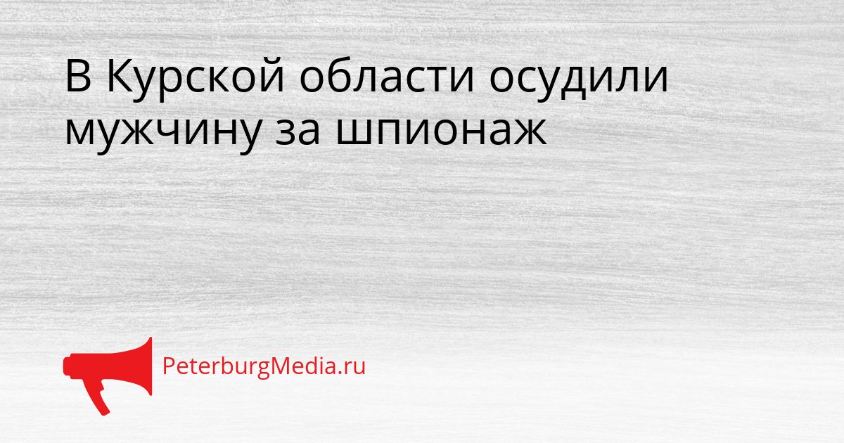 В Курской области осудили мужчину за шпионаж