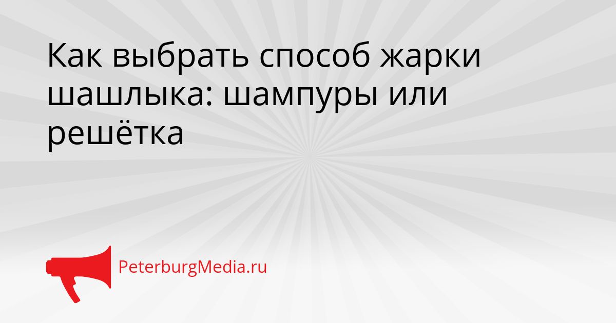 Как выбрать способ жарки шашлыка: шампуры или решётка