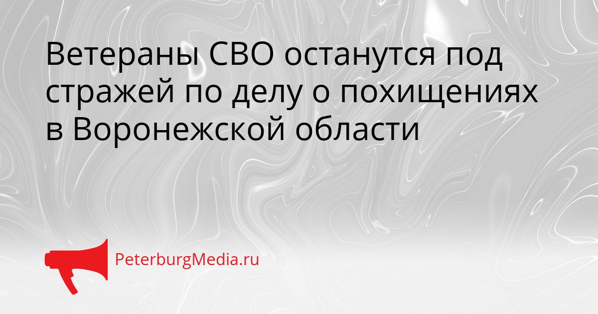 Ветераны СВО останутся под стражей по делу о похищениях в Воронежской области
