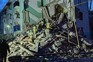 Жилой дом частично обрушился из-за атаки беспилотника