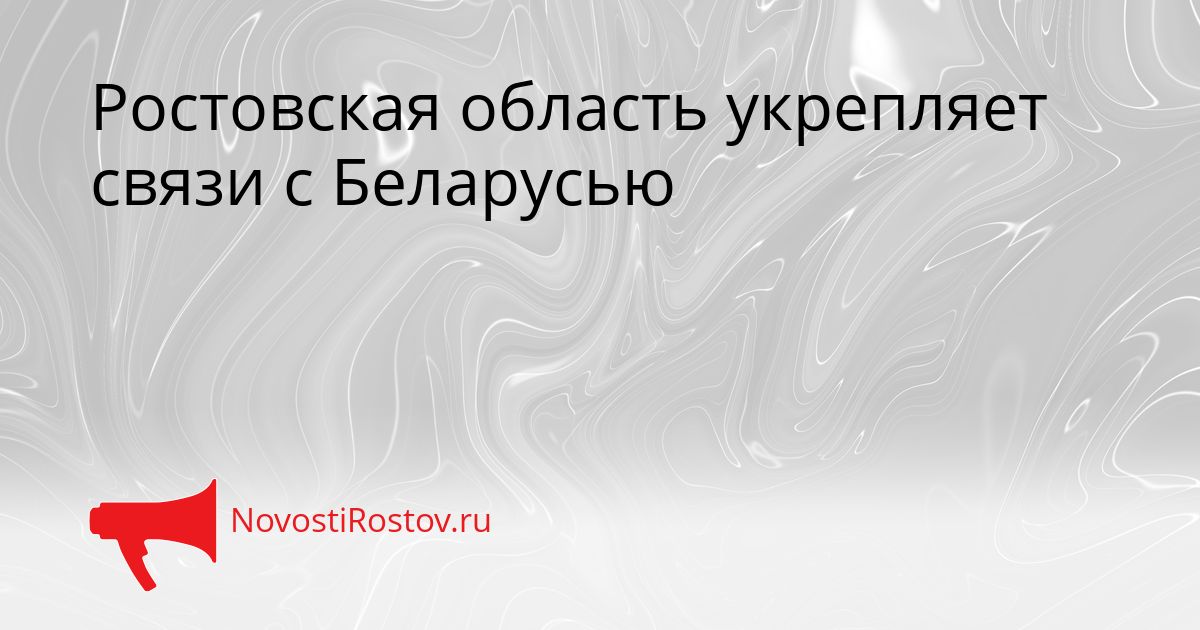 Ростовская область укрепляет связи с Беларусью Сгенерировано