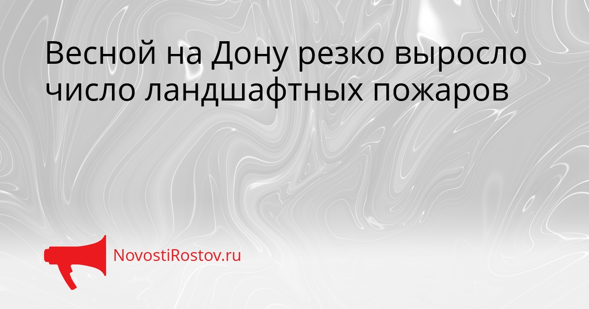 Весной на Дону резко выросло число ландшафтных пожаров Сгенерировано